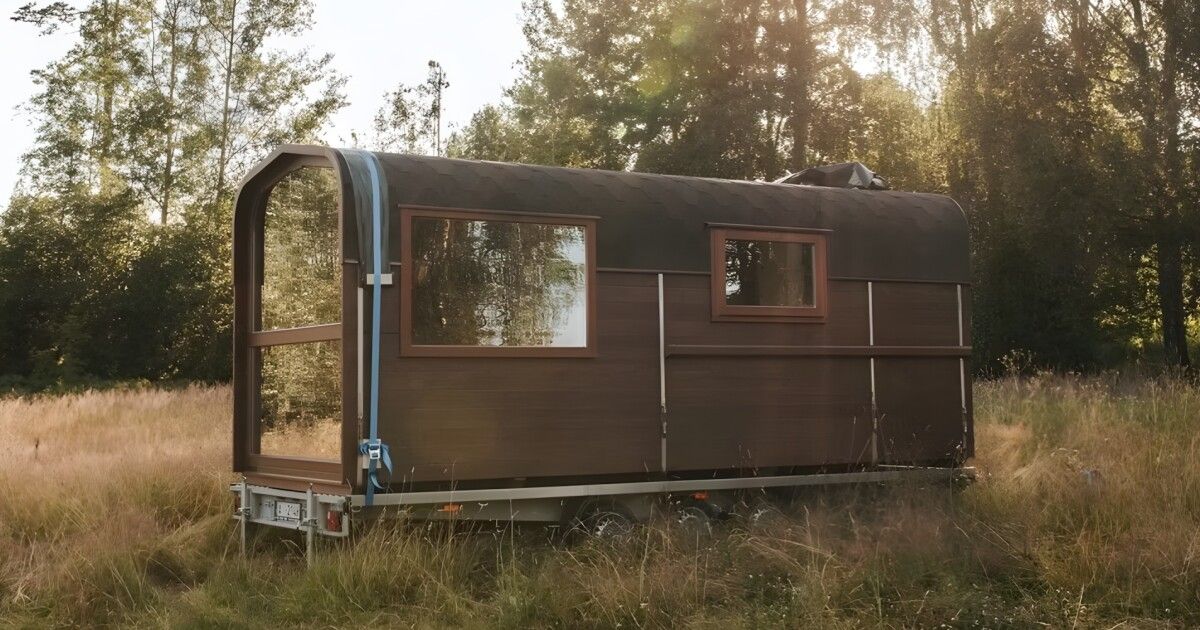 Frameless tiny house delivers rustic cabin charm at an affordable price