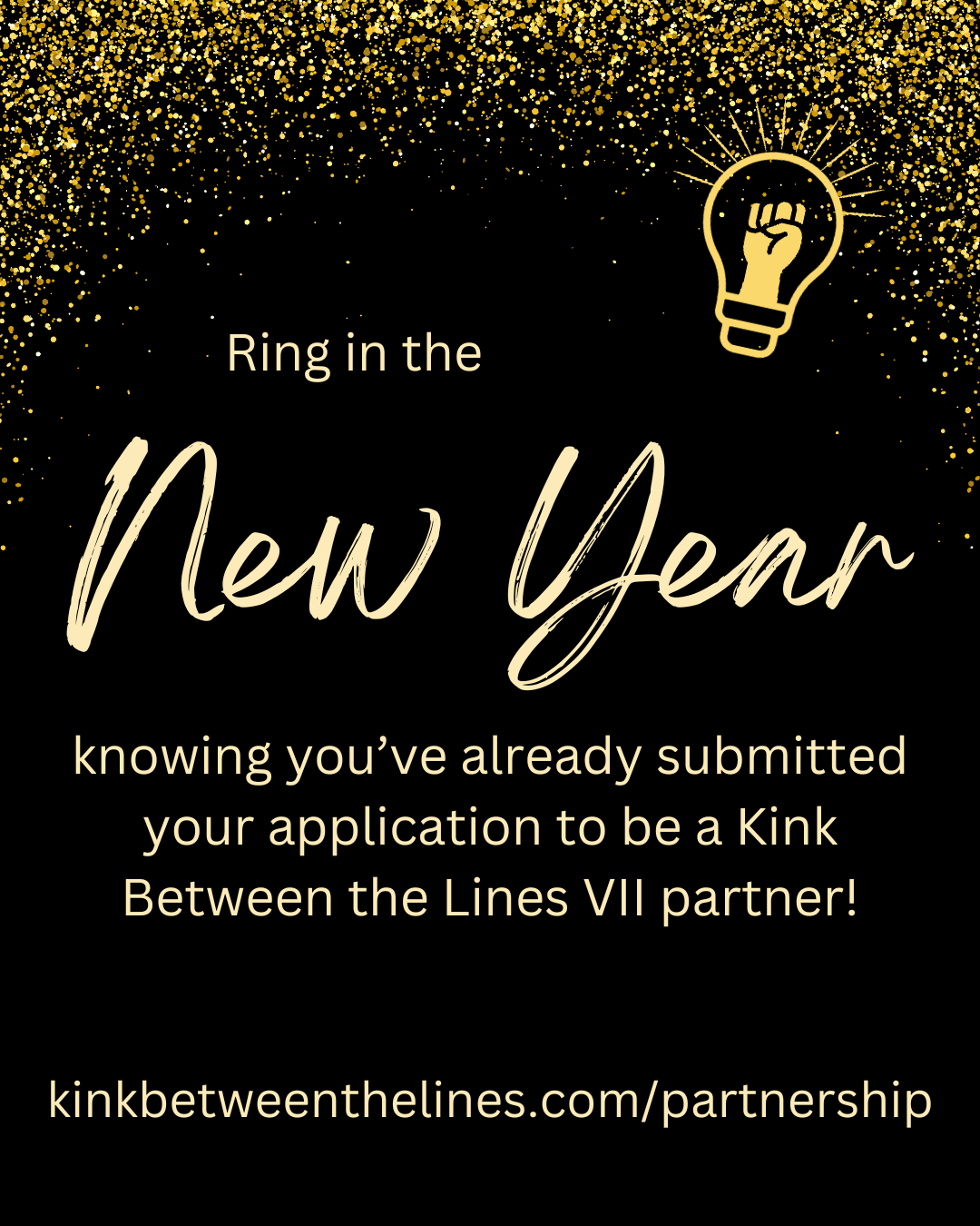 There are multicoloured fireworks going off. Underneath them is text that reads:
”HAPPY NEW YEAR
From us to you!

We can't wait to see what the fireworks shine a light on in 2026.”