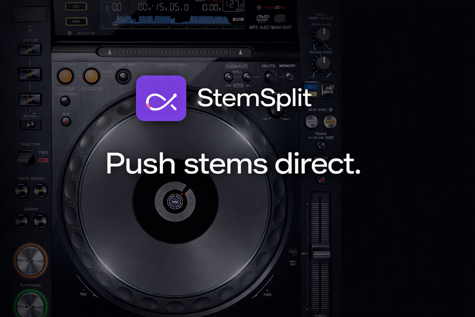 Youtube CDJ-2000 (Pioneer) - StemSplit - Instrumental  - Vocals