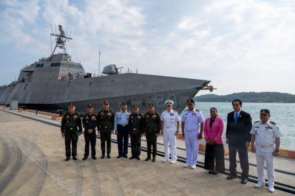 US Warship Pays First Port Call at Cambodia’s Ream Naval Base