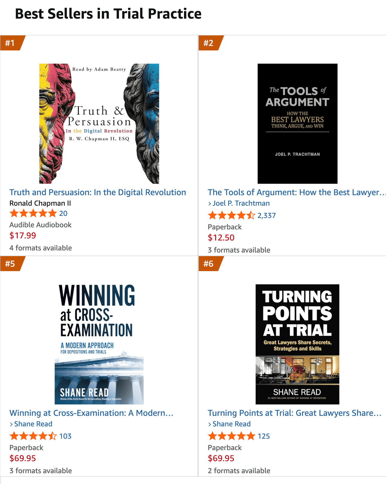 Truth and Persuasion #1 bestseller. 
