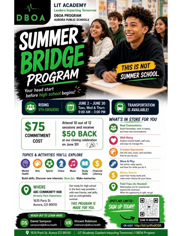 Flyer for summer program
