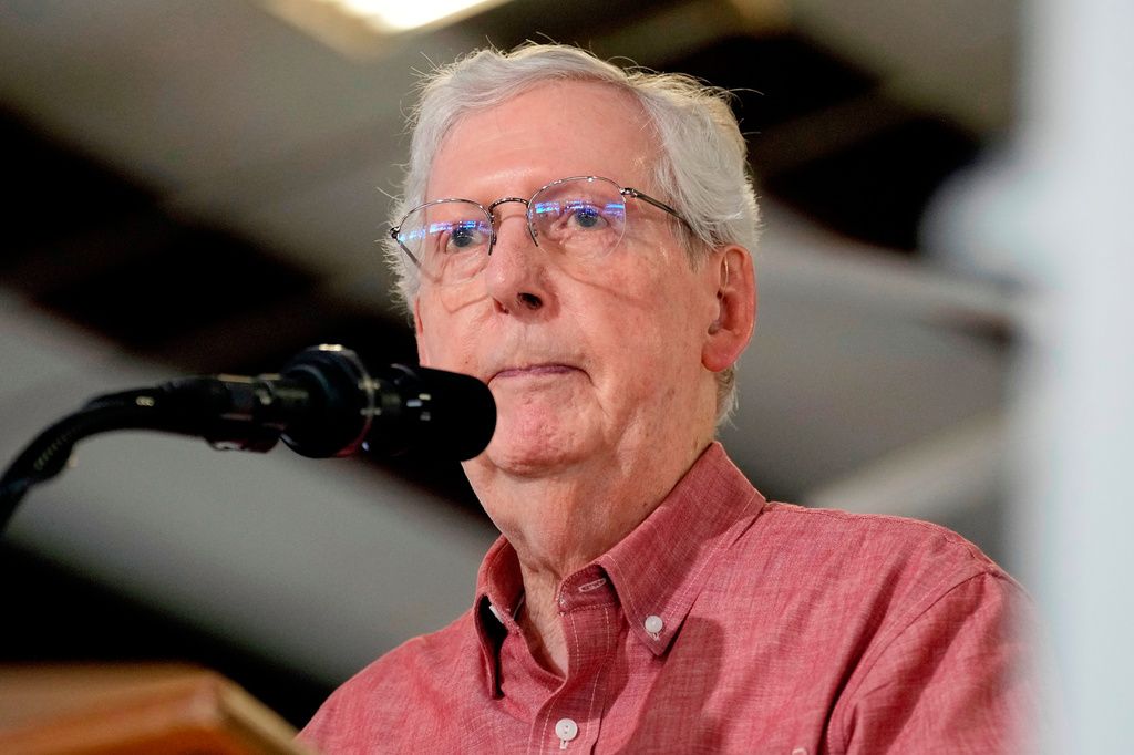 McConnell says a fall led to his hospitalization, breaking weeks of ...